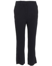 Givenchy - Silk Trim Flare Cropped Trouser, Size Fr (Authentic Pre-Loved) - Lyst