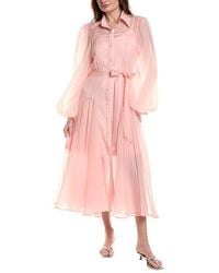 Beulah London - Long Sleeve Midi Dress - Lyst