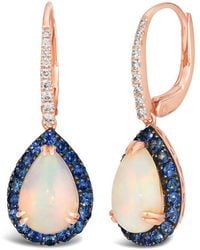 Le Vian - Le Vian 14k 0.86 Ct. Tw. Diamond & Opal Earrings - Lyst
