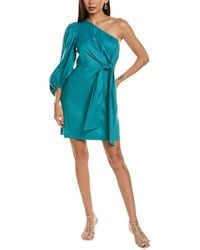 Ted Baker - One-Shoulder Linen-Blend Mini Dress - Lyst