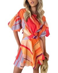 AMINA GLAM - Mini Dress - Lyst