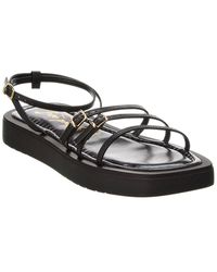 Free People - Fionna Strappy Leather Platform Sandal - Lyst