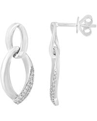 Effy Fine Jewelry - 14K 0.11 Ct. Tw. Diamond Earrings - Lyst