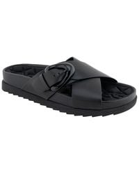 Aerosoles - Lago Leather Flat Sandal - Lyst