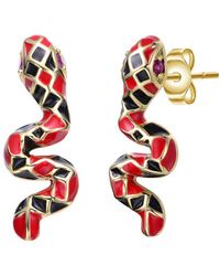 Rachel Glauber - 14k Plated Animal Earrings - Lyst
