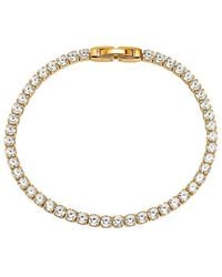 Jewels by Sunaina - Maira 18K Plated Stainless Steel Cz Tennis Bracelet - Lyst