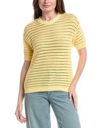 Joseph A - Open Stitch Boxy T-Shirt - Lyst