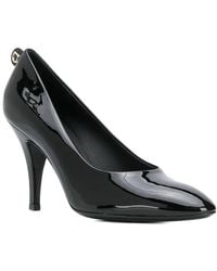 Ferragamo - Almond-Toe Leather Pump - Lyst