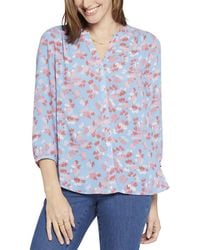 NYDJ - Petite Pintuck Blouse - Lyst