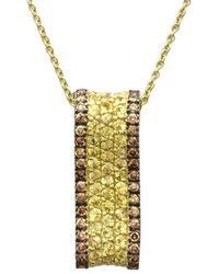 Le Vian - Le Vian 14k 1.33 Ct. Tw. Diamond & Yellow Sapphire Pendant Necklace - Lyst