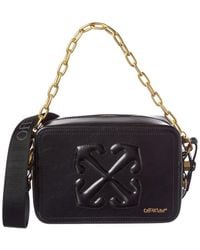 Off-White c/o Virgil Abloh - Logo Medium Leather Crossbody - Lyst