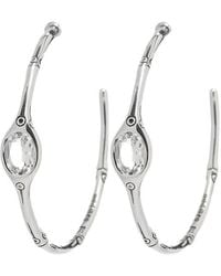 John Hardy - Bamboo Silver Topaz Earrings - Lyst