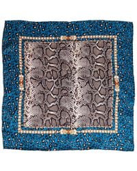 Blue Pacific - Safari Silk Square Neckerchief - Lyst