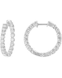 Amairah - 14K 2.00 Ct. Tw. Lab-Grown Diamond Hoops - Lyst