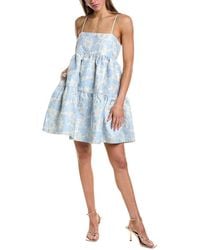 Endless Rose - Floral Jacquard Mini Dress - Lyst