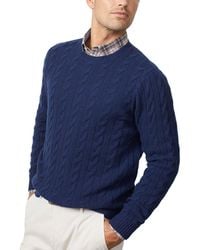 J.McLaughlin - Eamon Solid Cable Cashmere Sweater - Lyst
