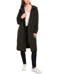 Eileen Fisher Hooded Coat - Black