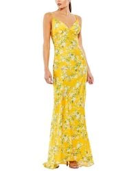 Mac Duggal - Floral Print Sleeveless Trumpet Gown - Lyst