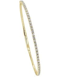 Sabrina Designs - 14k 1.00 Ct. Tw. Diamond Flexible Bangle Bracelet - Lyst
