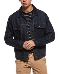 Isaia - Linen-Blend Trucker Jacket - Lyst