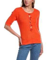 Ichi - Ihmafa Boatneck Elbow Sleeve Top - Lyst