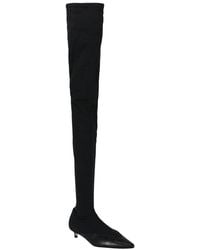 Givenchy - Stretch Leather Over-The-Knee Boot - Lyst