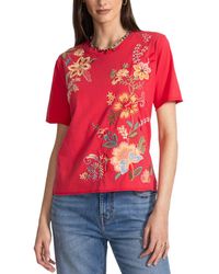 Johnny Was - Raw Seam T-Shirt - Lyst