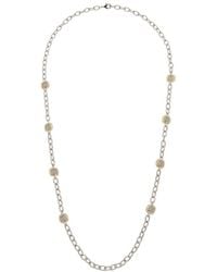 Juvell - 18K Two-Tone Plated Cz Cable Necklace - Lyst