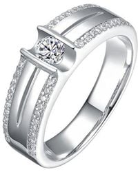 Rachel Glauber - Plated Cz Ring - Lyst