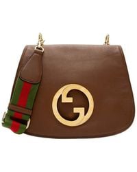 Gucci - Brown Leather Blondie Medium Shoulder Bag (authentic Pre-loved) - Lyst