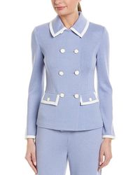 St. John Wool-blend Jacket - Blue