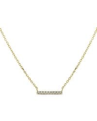 Sabrina Designs - 14k 0.03 Ct. Tw. Diamond Bar Necklace - Lyst