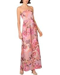 Aidan Mattox - Printed Maxi Dress - Lyst