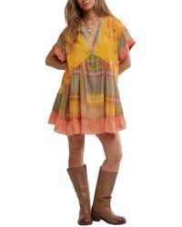 Free People - Printed Agnes Dress - Lyst