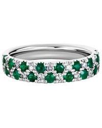 Diamond Select Cuts - 14K Diamond .23 Ct. & .68 Ct. Emerald Ring - Lyst