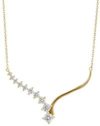 Savvy Cie - Cz Station Necklace - Lyst