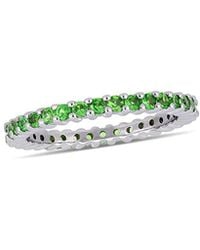 Diamond Select Cuts - 14K 1.70 Ct. Tw. Tsavorite Eternity Ring - Lyst