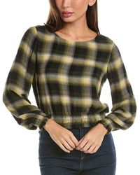 Bella Dahl - Long Sleeve Smocked Blouse - Lyst