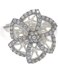 Suzy Levian - Silver 0.72 Ct. Tw. Sapphire Ring - Lyst