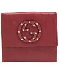 Gucci - Leather Gg Interlocking French Wallet (Authentic Pre-Owned) - Lyst