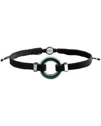 Karma and Luck - Plated Malachite Bolo Bracelet - Lyst