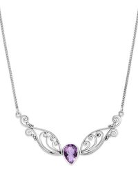 Samuel B. - 1.75 Ct. Tw. Amethyst Scrollwork Necklace - Lyst