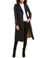 Burberry Chelsea Long-length Heritage Trench Coat - Blue