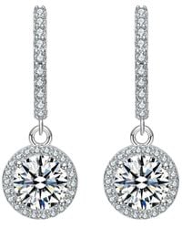 Rachel Glauber - Diamond Cz Dangle Earrings - Lyst