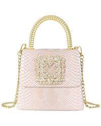 Tiffany & Fred Paris - Embossed Mini Leather Satchel - Lyst