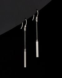 Italian Gold - 14k Bar Drop Earrings - Lyst