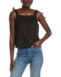 DKNY - Linen Tie Strap Top - Lyst