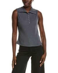 Chaser Brand - Rib Knit Button Down Tank Top - Lyst