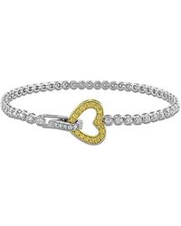 Rina Limor - 14K 1.91 Ct. Tw. Diamond & Sapphire Tennis Bracelet - Lyst