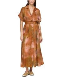 Lafayette 148 New York - Notch Lapel Shirtdress - Lyst